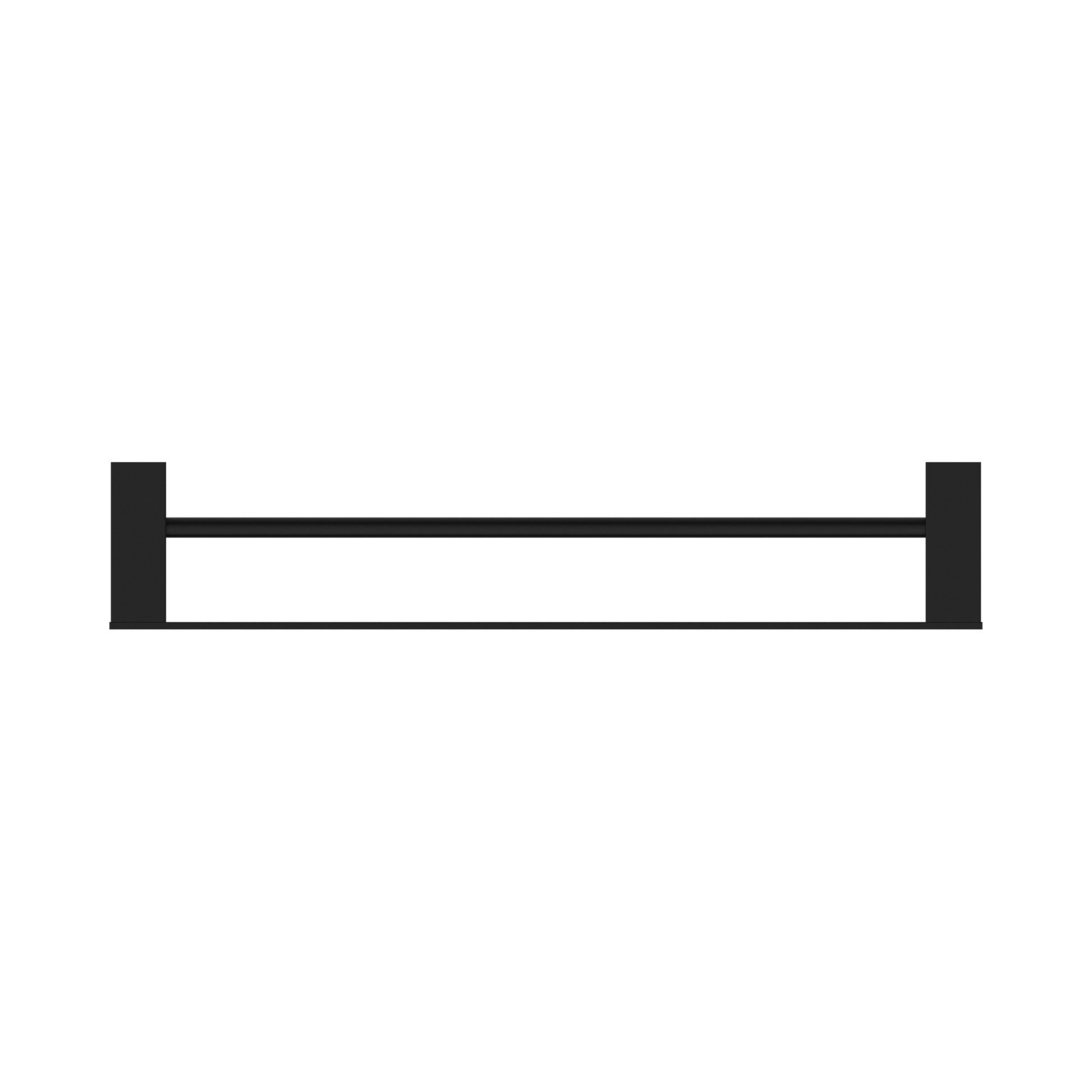 Nero Celia Double Towel Rail 600mm, Matte Black