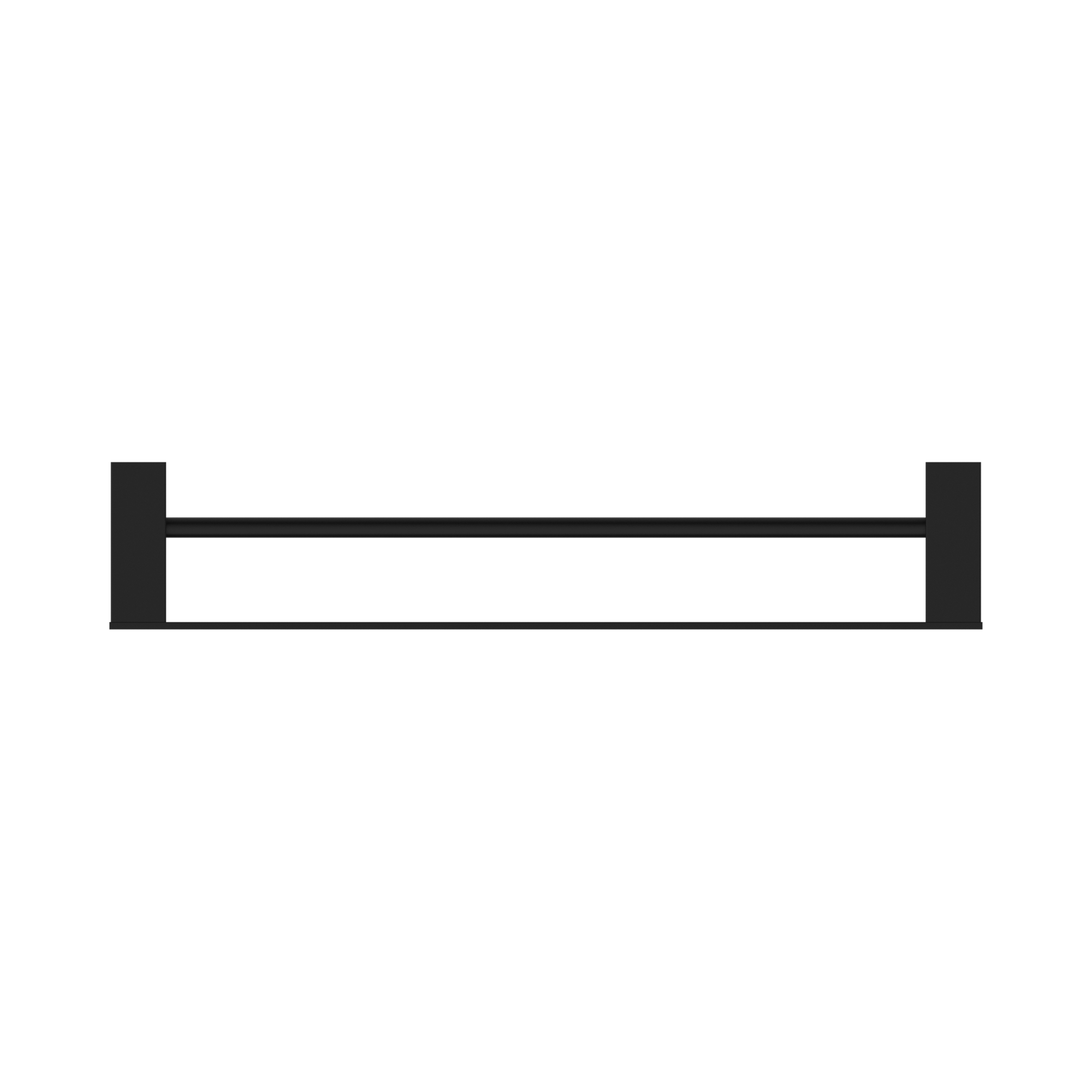 Nero Celia Double Towel Rail 600mm, Matte Black