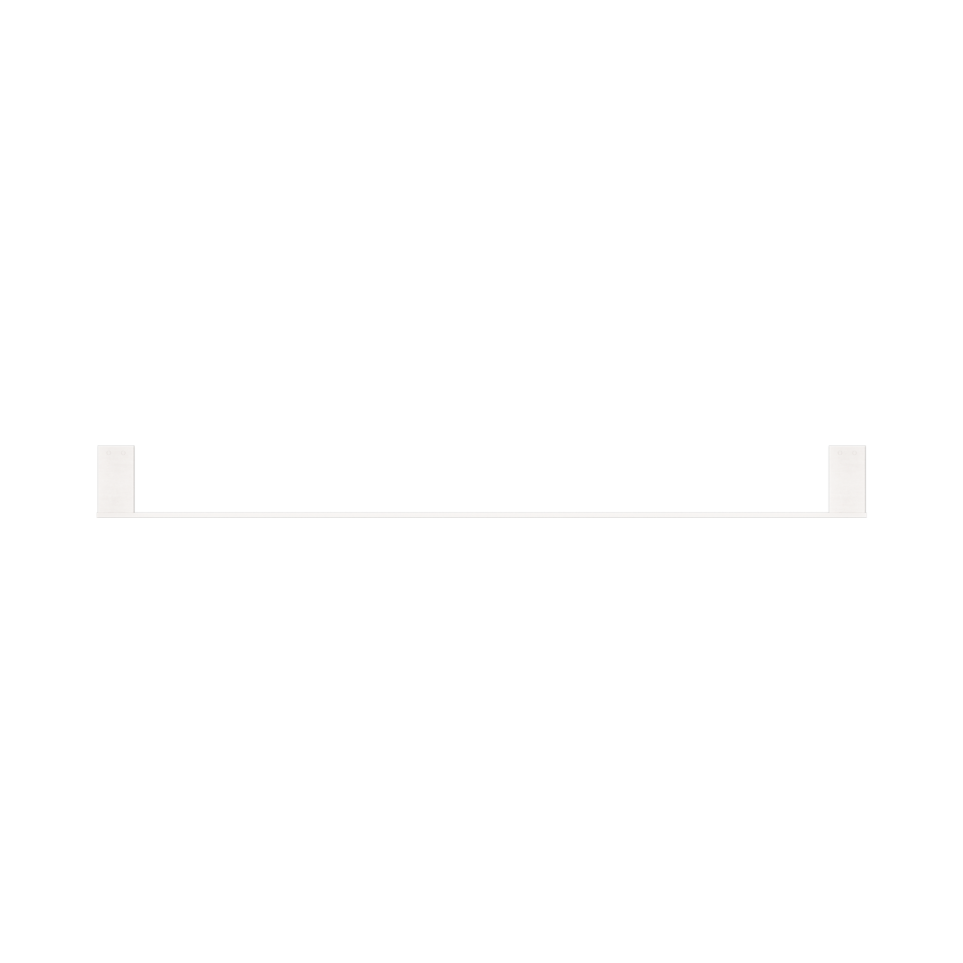 Nero Celia Single Towel Rail 800mm, Brushed Nickel