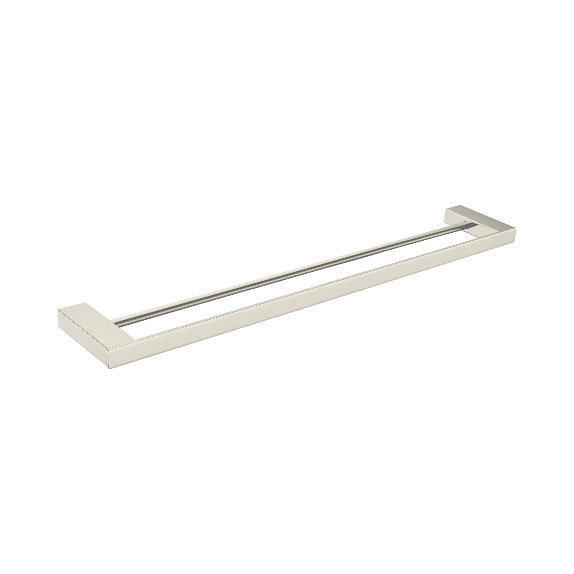 Nero Celia Double Towel Rail 800mm, Brushed Nickel