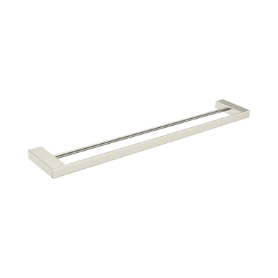 Nero Celia Double Towel Rail 800mm, Brushed Nickel
