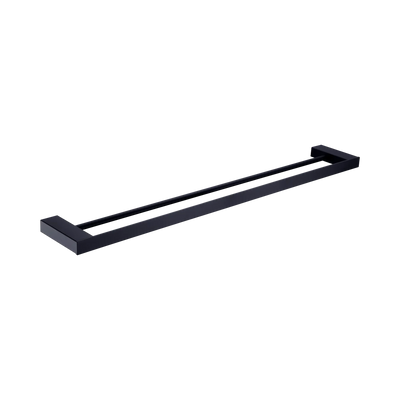 Nero Celia Double Towel Rail 800mm, Matte Black