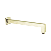 Nero Square Shower Arm, Brushed Gold