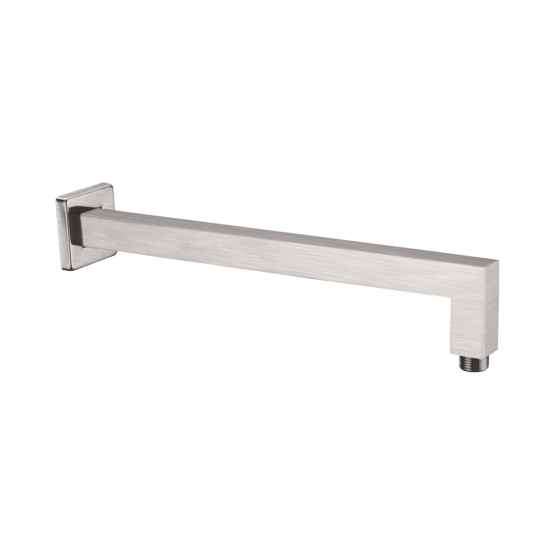 Nero Square Shower Arm, Brushed Nickel