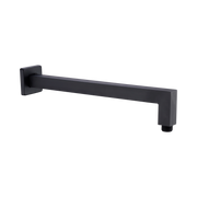 Nero Square Shower Arm, Matte Black