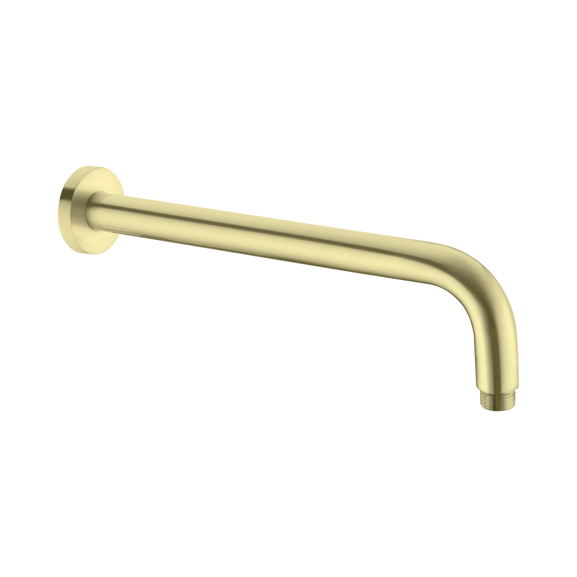 Nero Round Shower Arm 330mm Length, Brushed Gold
