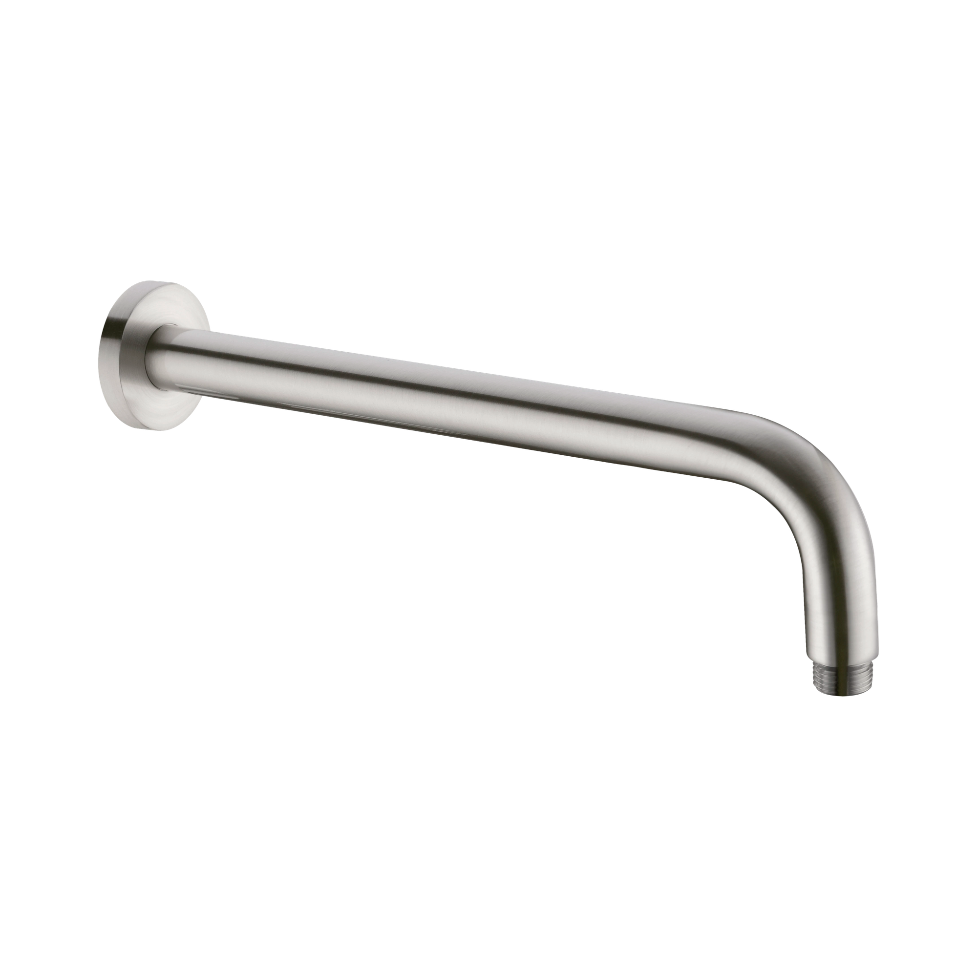Nero Round Shower Arm 330mm Length, Brushed Nickel