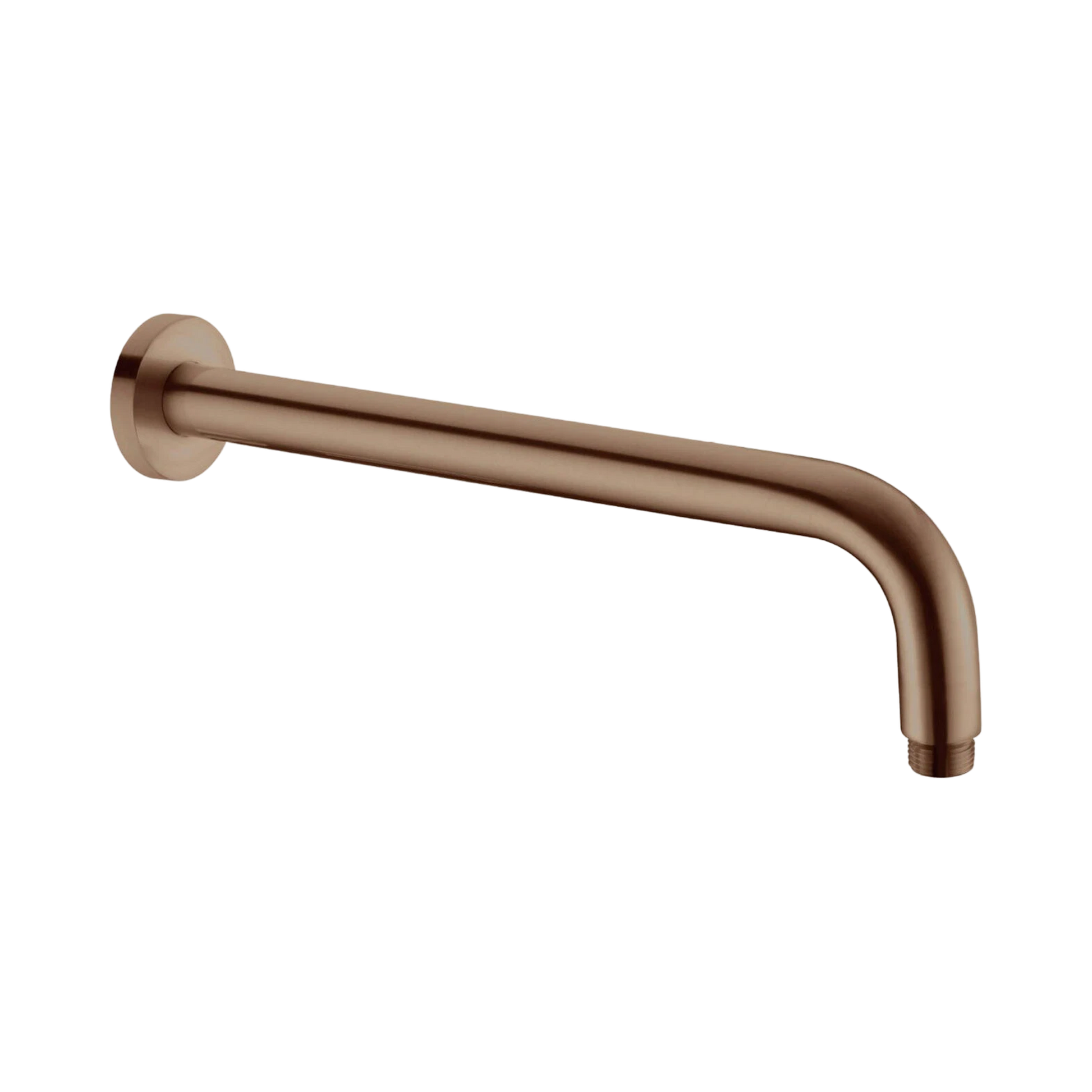 Nero Round Shower Arm 330mm Length, Brushed Bronze