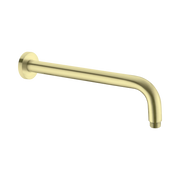 Nero Round Shower Arm 500mm Length, Brushed Gold