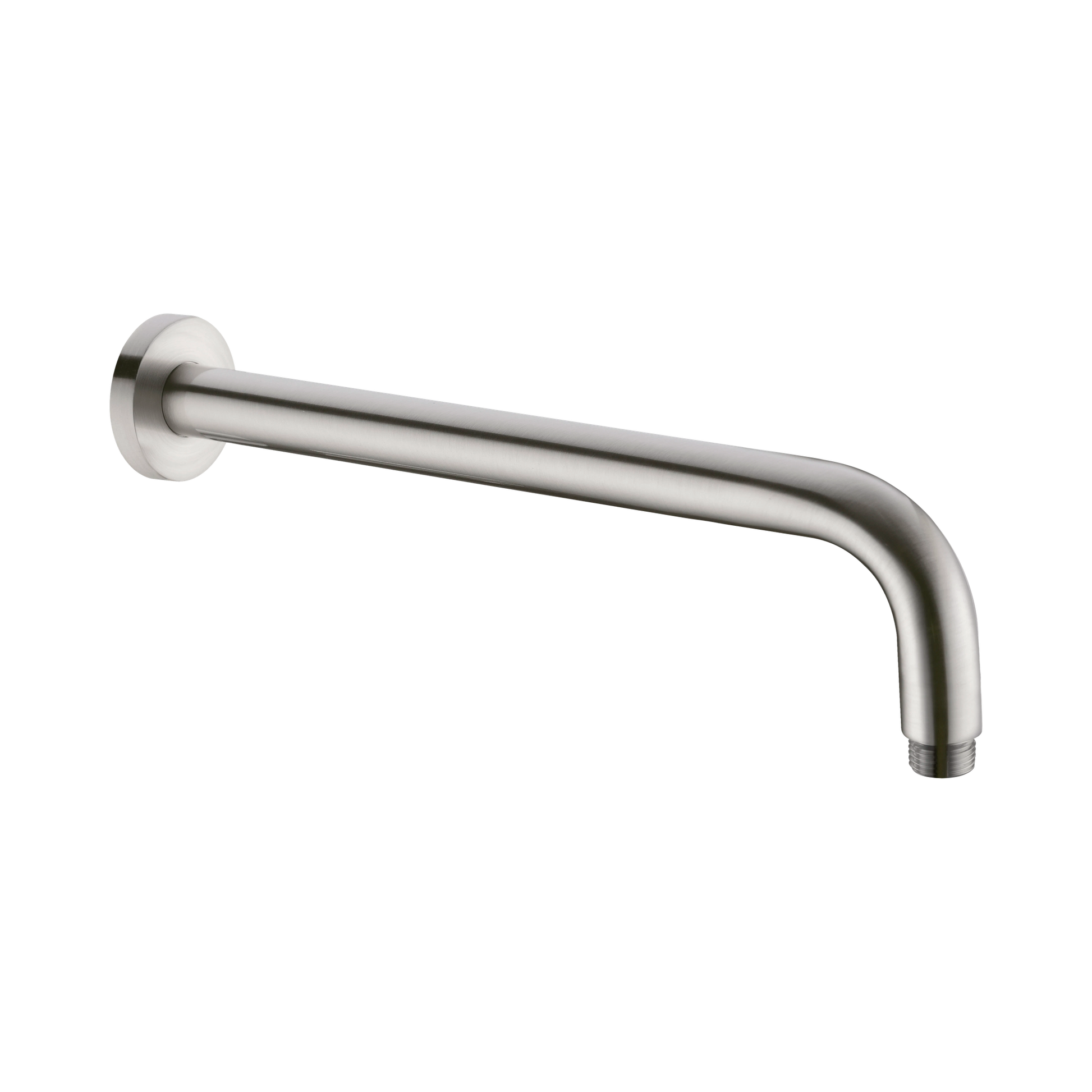 Nero Round Shower Arm 500mm Length, Brushed Nickel