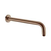 Nero Round Shower Arm 500mm Length, Brushed Bronze