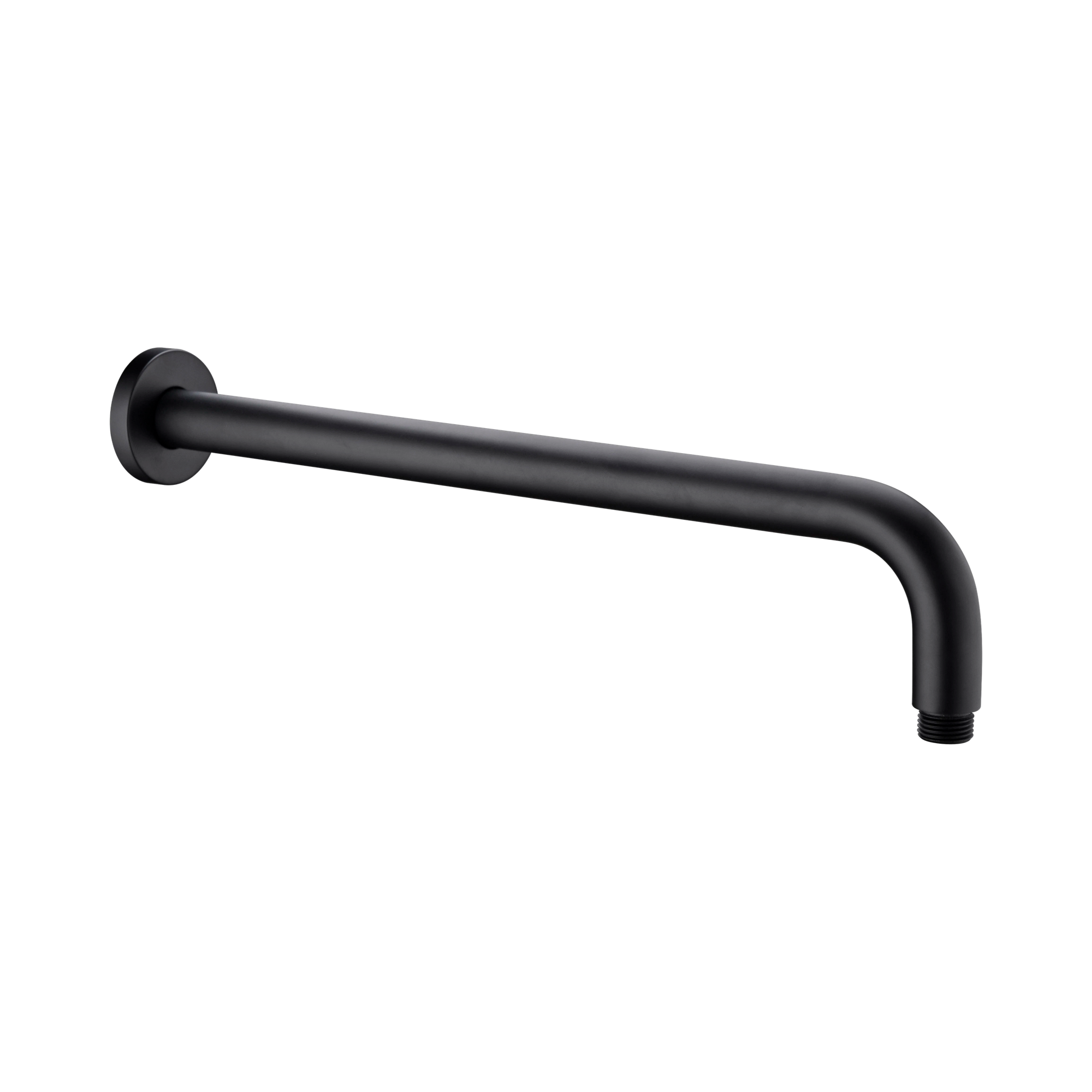 Nero Round Shower Arm 500mm Length, Matte Black