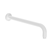 Nero Round Shower Arm 330mm Length, Matte White