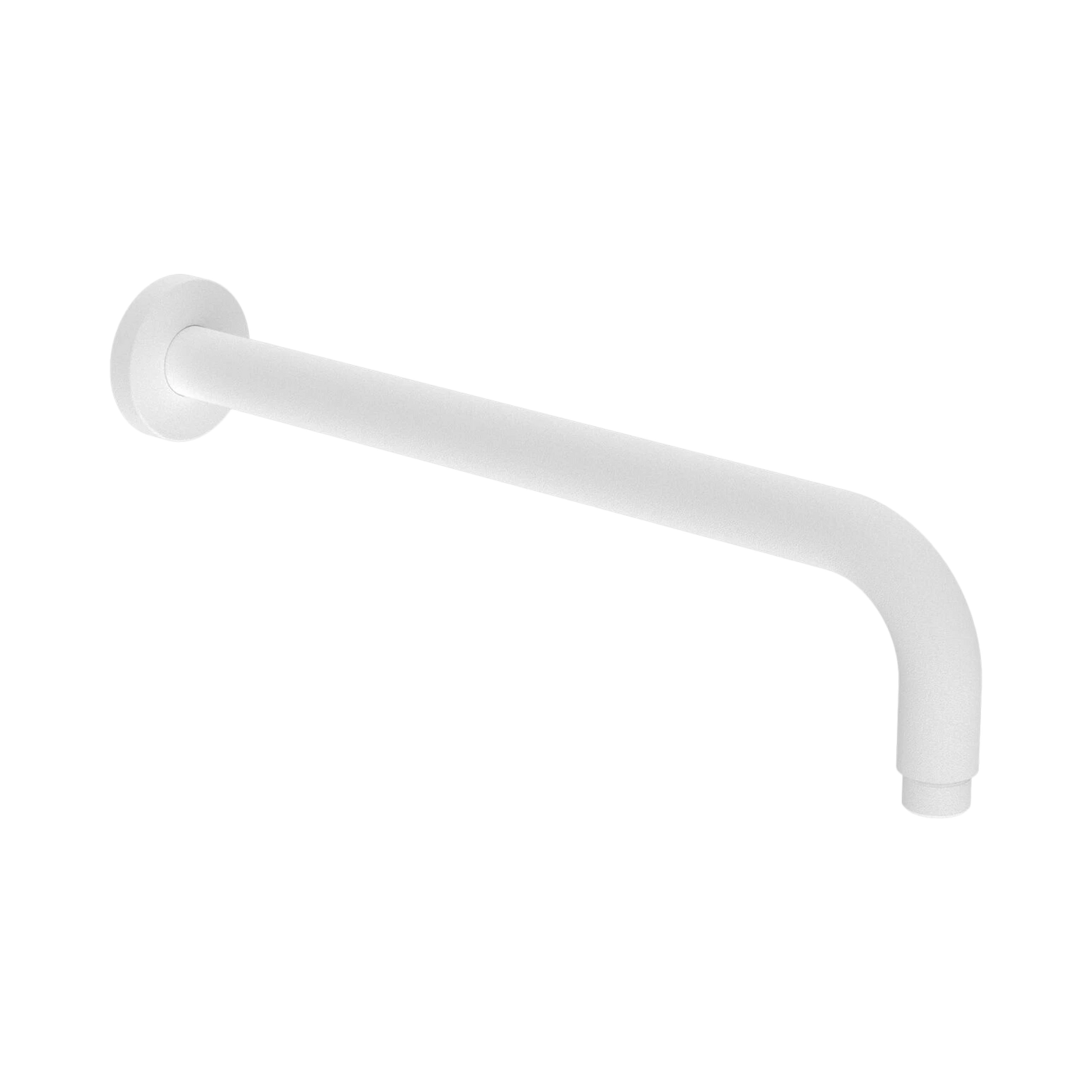 Nero Round Shower Arm 330mm Length, Matte White