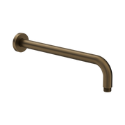 Nero Round Shower Arm 330mm Length, Tumbled Antique Brass