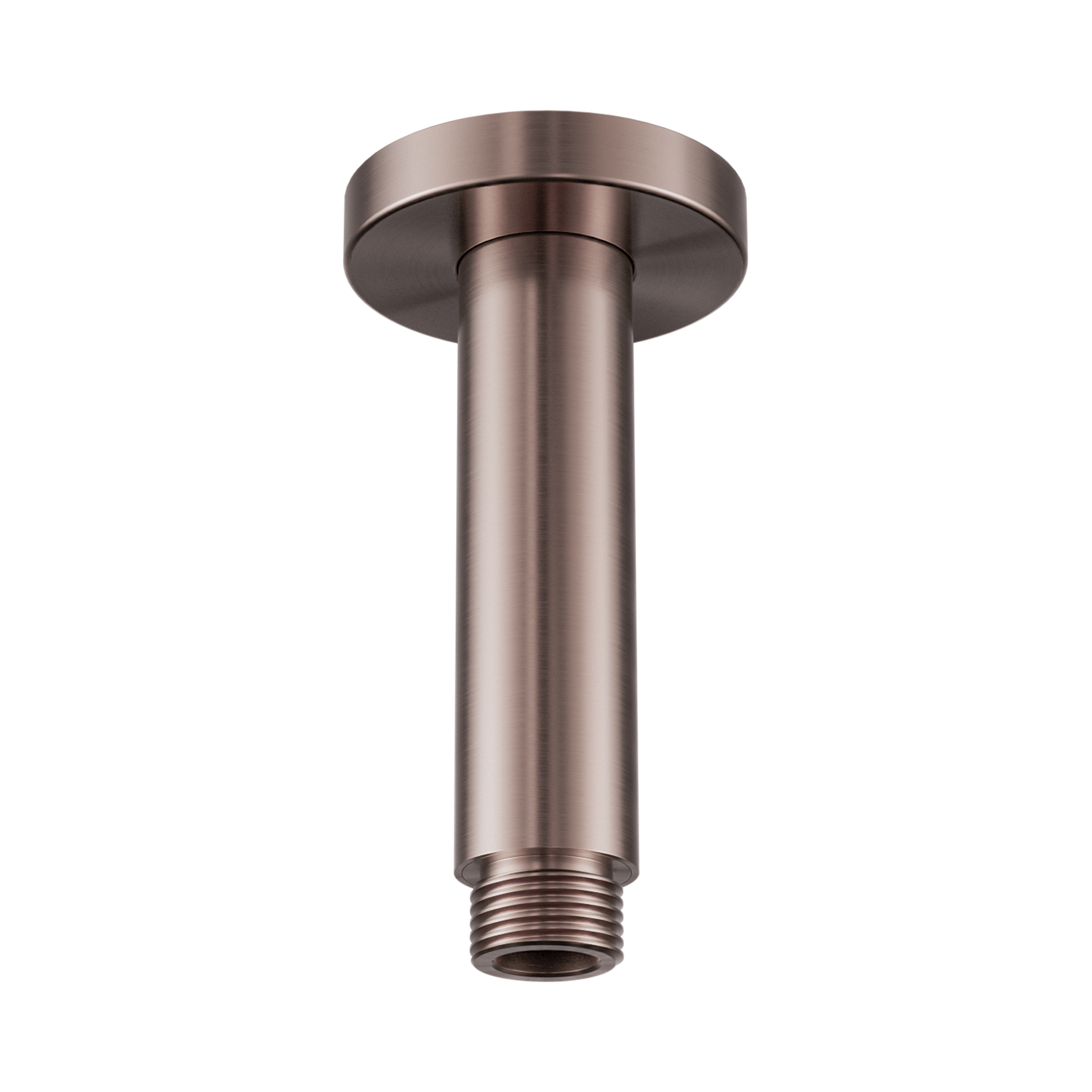 Nero Round Ceiling Arm 100mm Length, Brushed Bronze