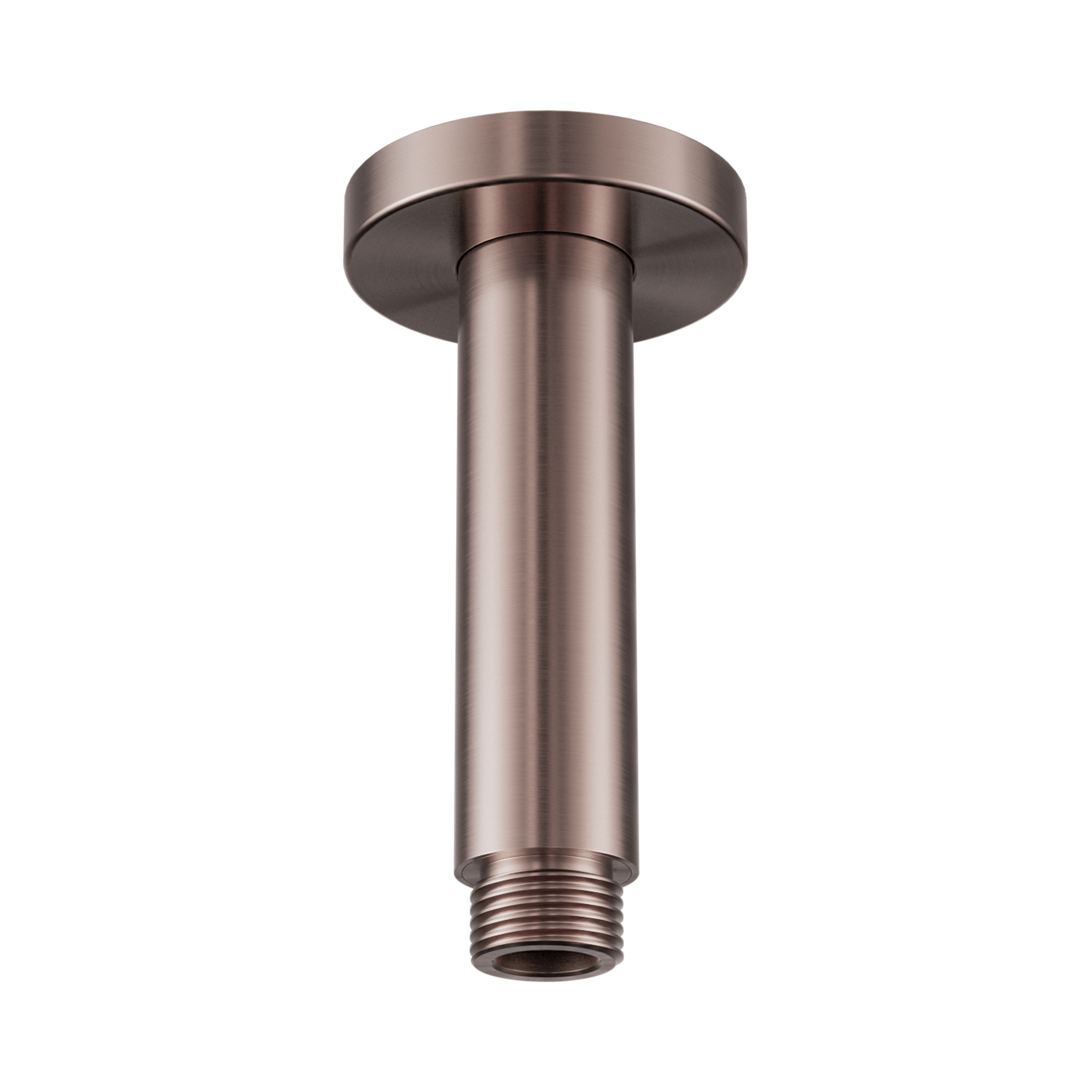 Nero Round Ceiling Arm 100mm Length, Brushed Bronze