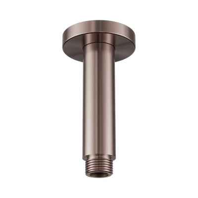 Nero Round Ceiling Arm 100mm Length, Brushed Bronze