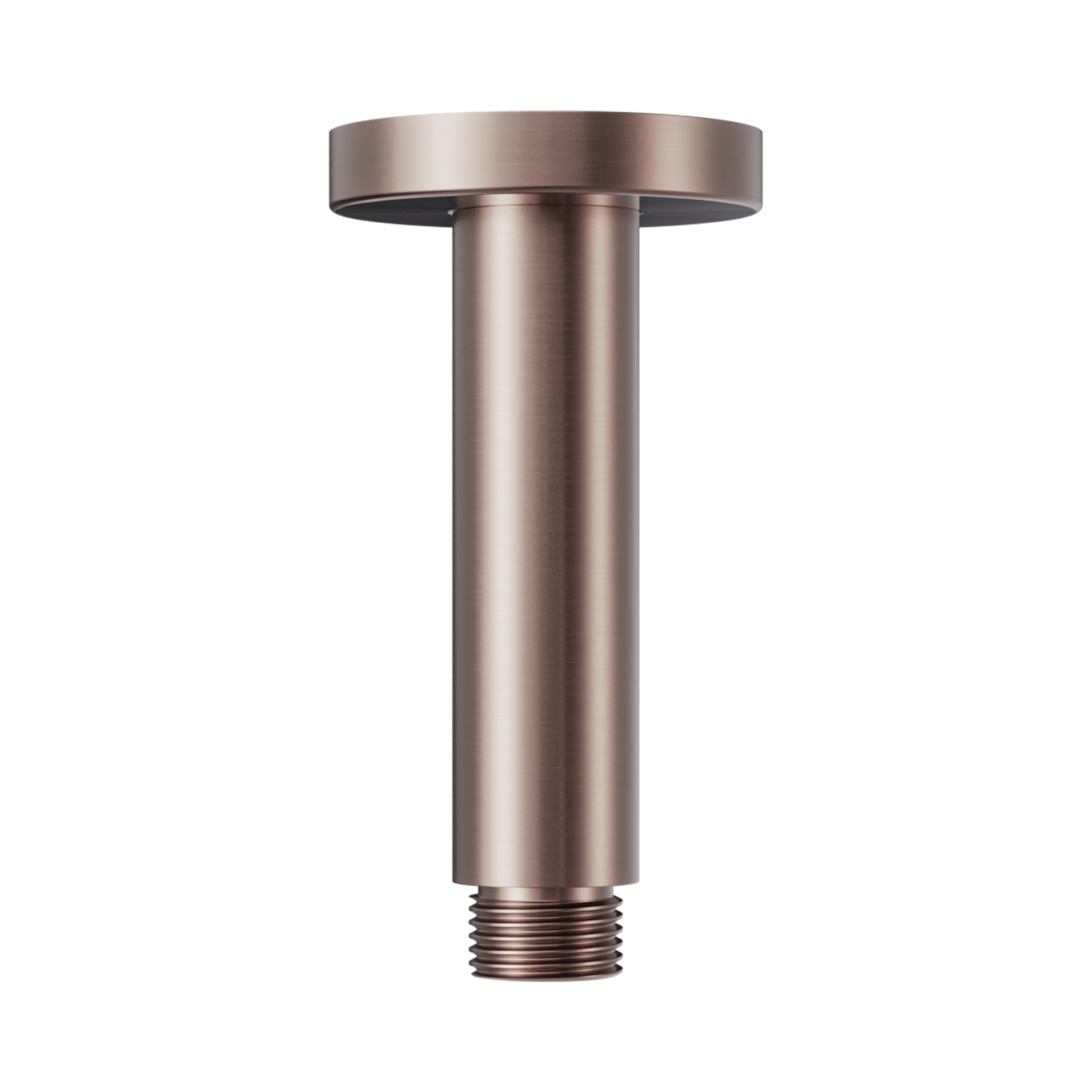 Nero Round Ceiling Arm 100mm Length, Brushed Bronze