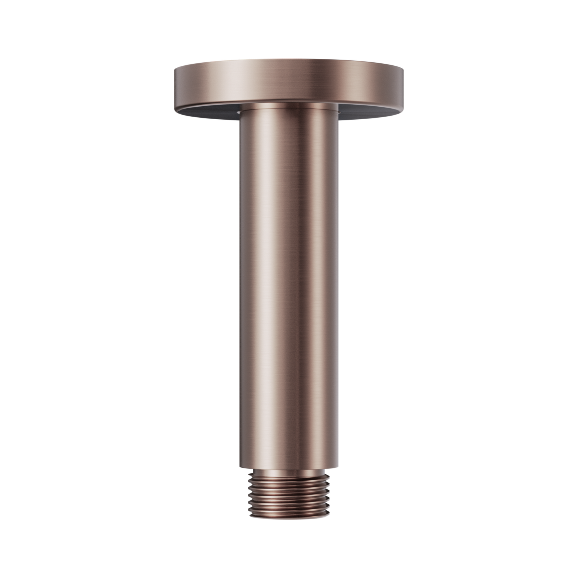 Nero Round Ceiling Arm 100mm Length, Brushed Bronze