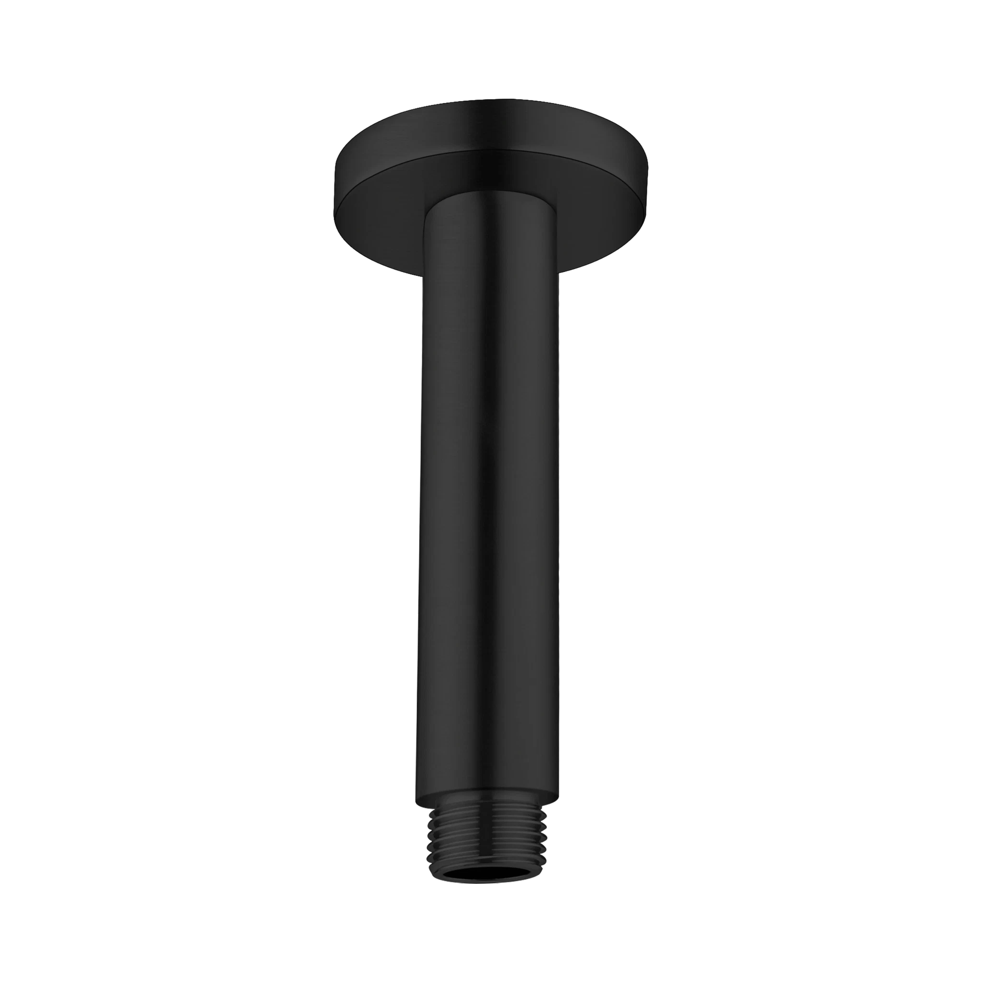 Nero Round Ceiling Arm 100mm Length, Matte Black