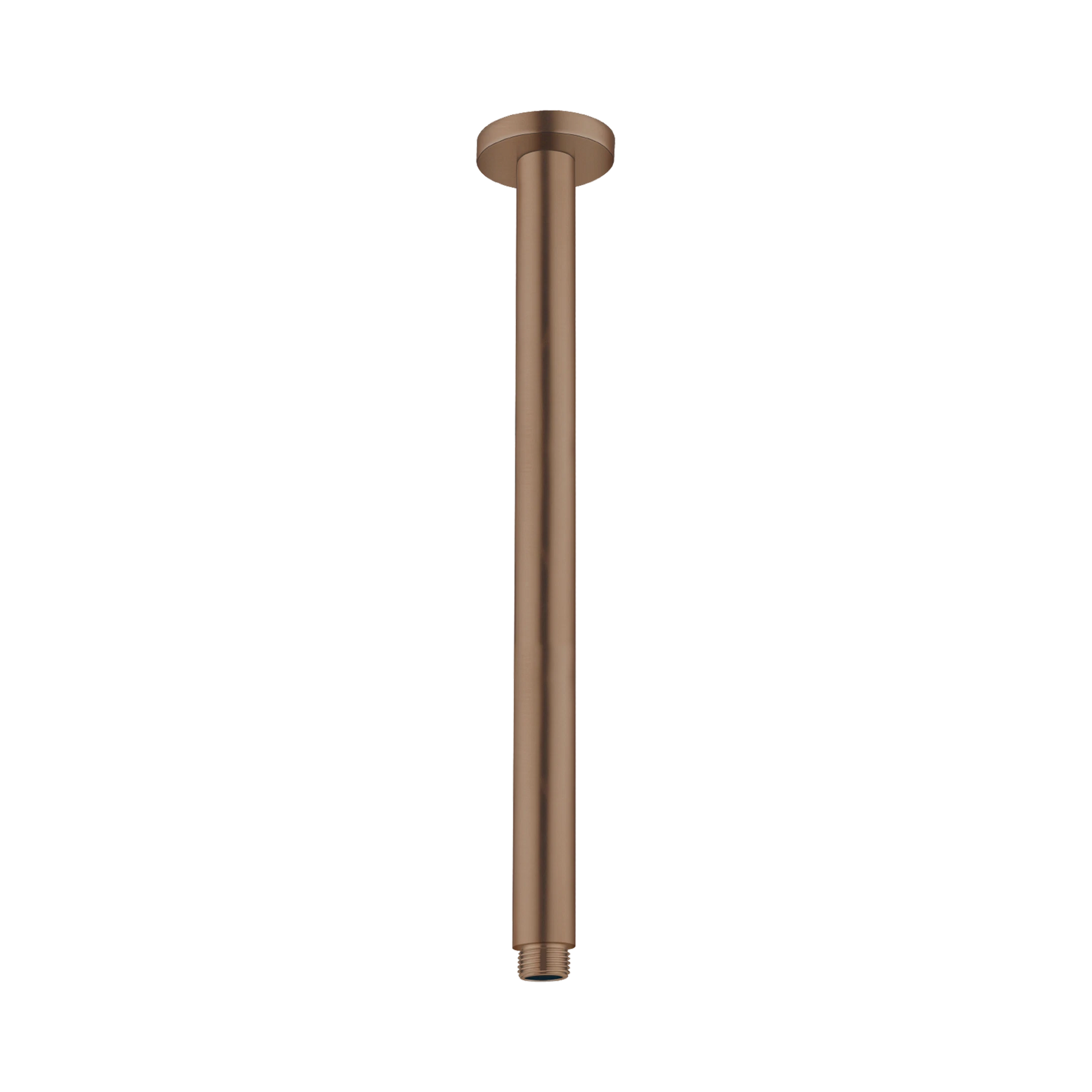 Nero Round Ceiling Arm 300mm Length, Brushed Bronze
