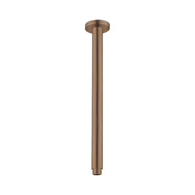 Nero Round Ceiling Arm 300mm Length, Brushed Bronze