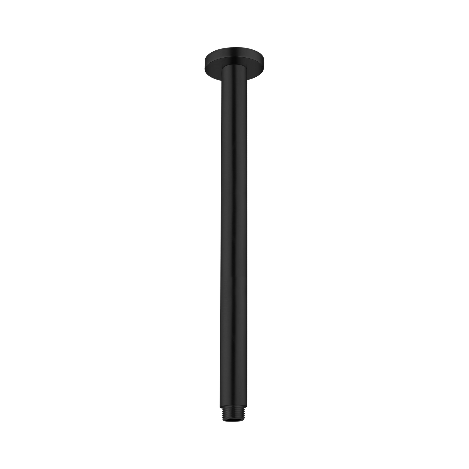 Nero Round Ceiling Arm 300mm Length, Matte Black