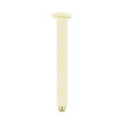 Nero Square Ceiling Arm 300mm Length, Brushed Gold