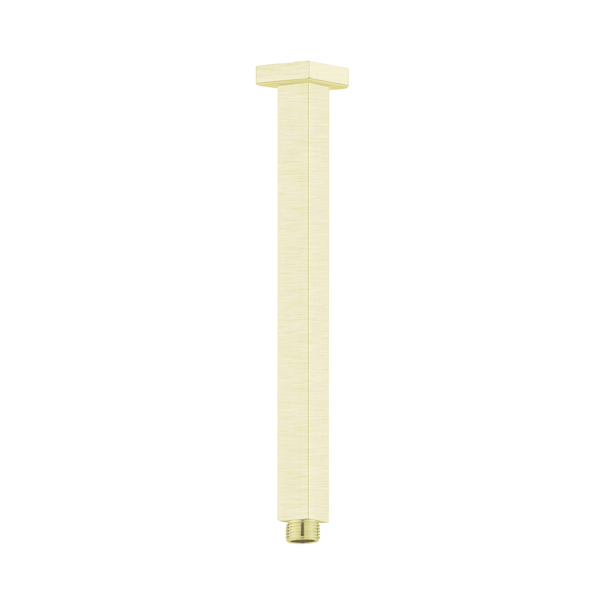 Nero Square Ceiling Arm 300mm Length, Brushed Gold