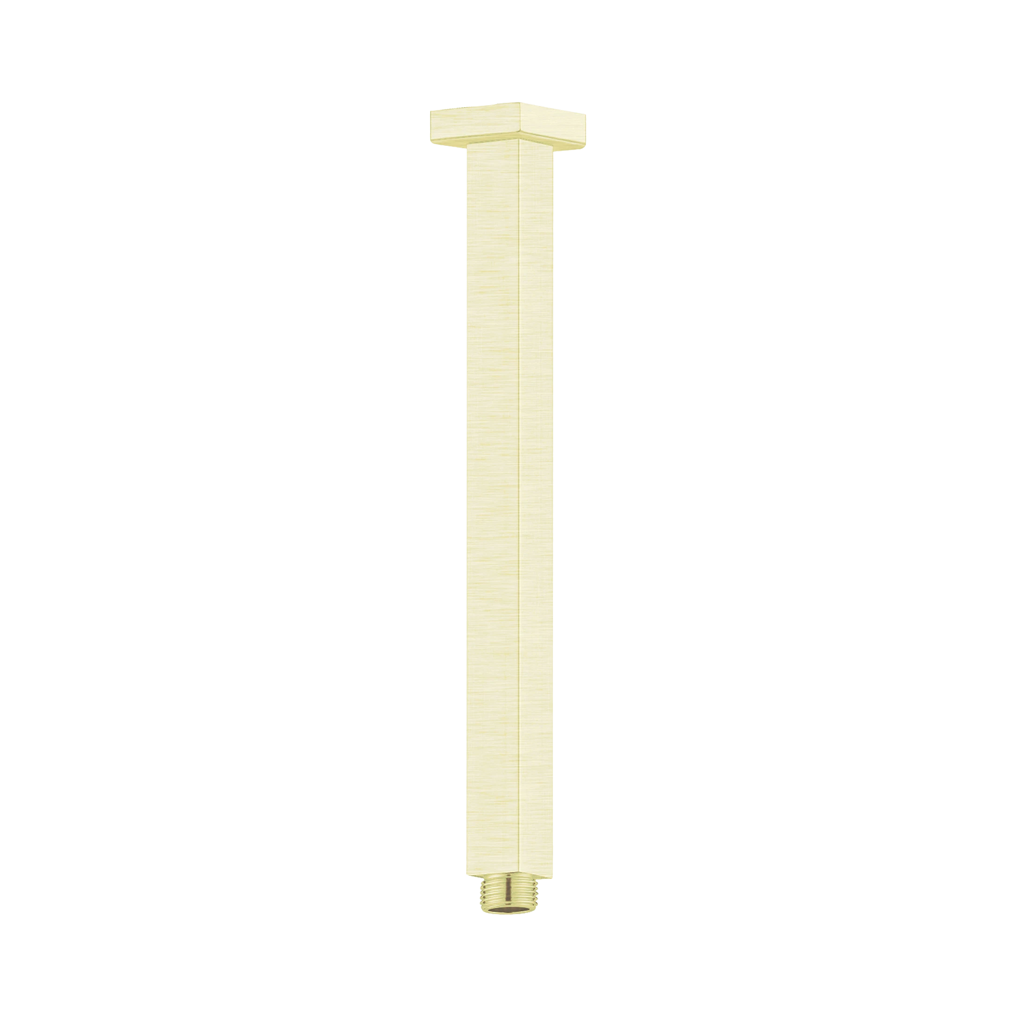 Nero Square Ceiling Arm 300mm Length, Brushed Gold