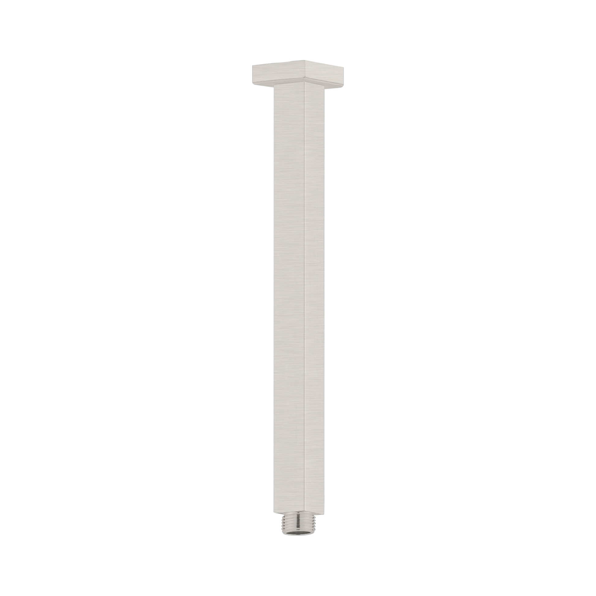 Nero Square Ceiling Arm 300mm Length, Brushed Nickel