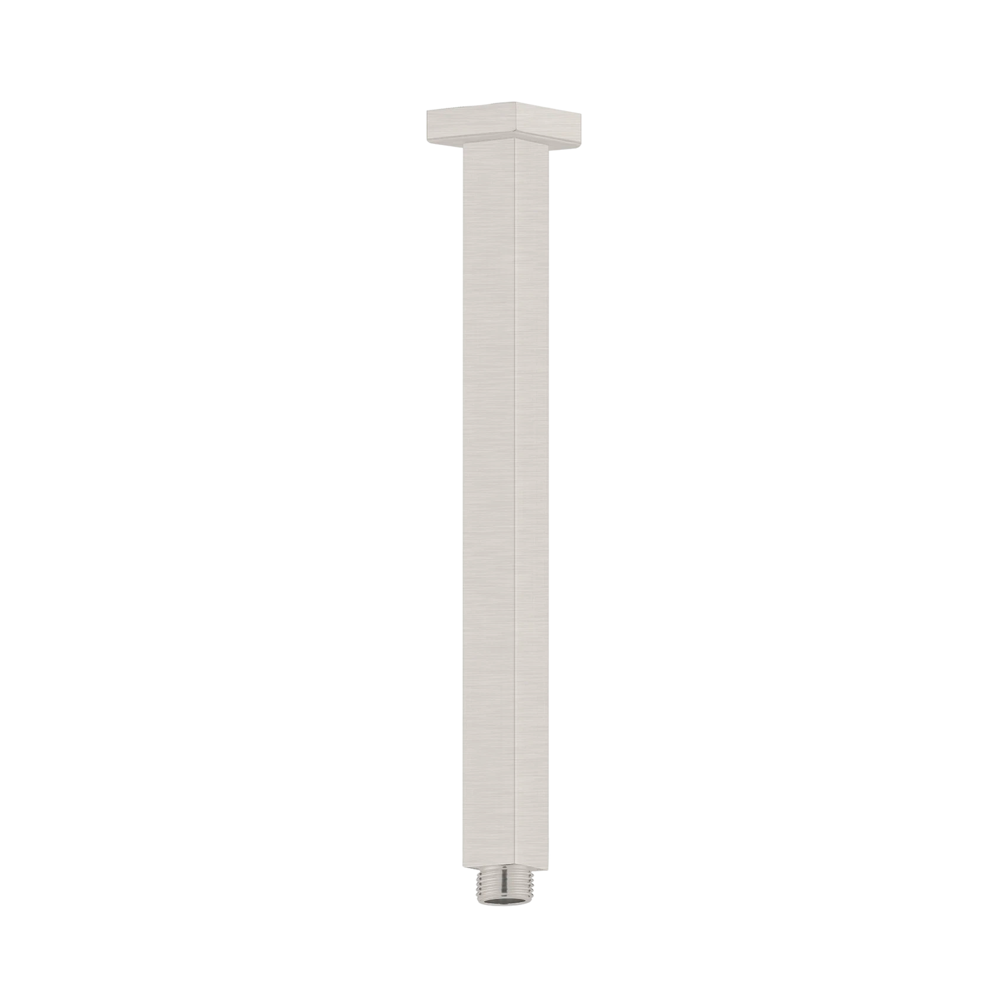 Nero Square Ceiling Arm 300mm Length, Brushed Nickel