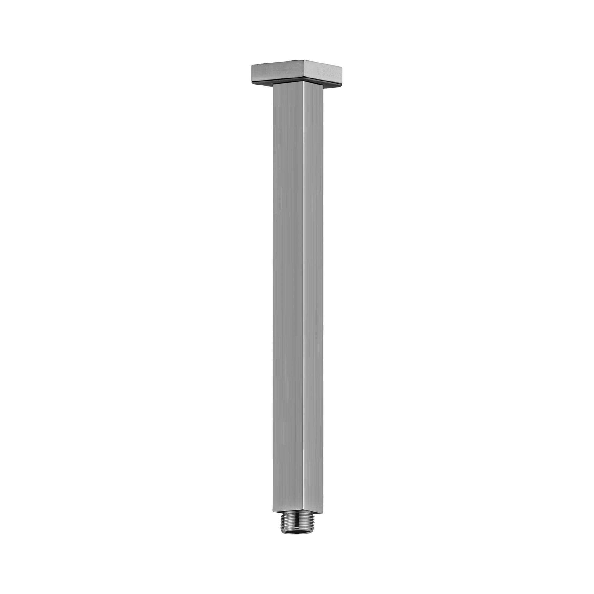 Nero Square Ceiling Arm 300mm Length, Gun Metal
