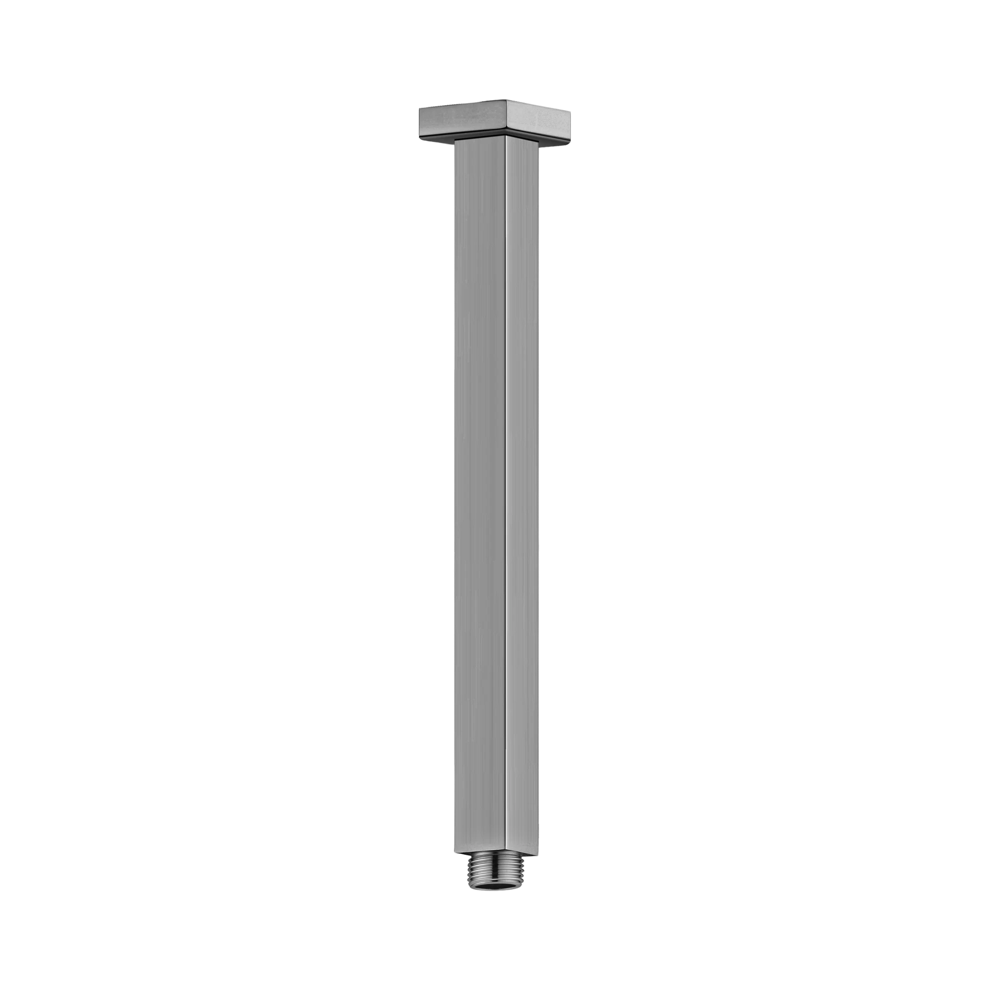Nero Square Ceiling Arm 300mm Length, Gun Metal