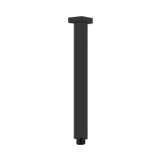 Nero Square Ceiling Arm 300mm Length, Matte Black