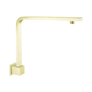 Nero Square Swivel Shower Arm, Brushed Gold