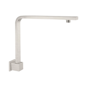 Nero Square Swivel Shower Arm, Brushed Nickel
