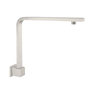 Nero Square Swivel Shower Arm, Brushed Nickel