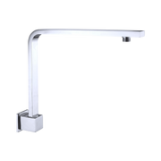 Nero Square Swivel Shower Arm, Chrome