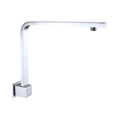 Nero Square Swivel Shower Arm, Chrome