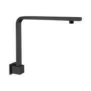 Nero Square Swivel Shower Arm, Matte Black