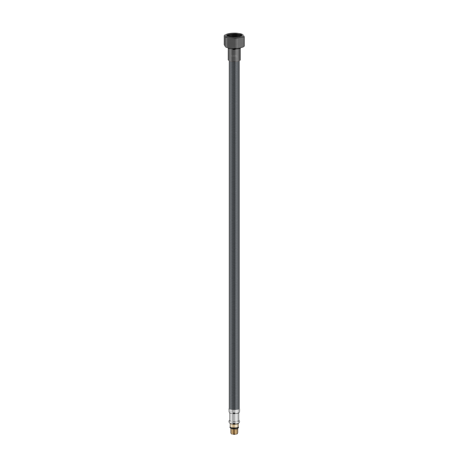 Nero Premium Flexible Mixer Tap Hose Pair, Gun Metal