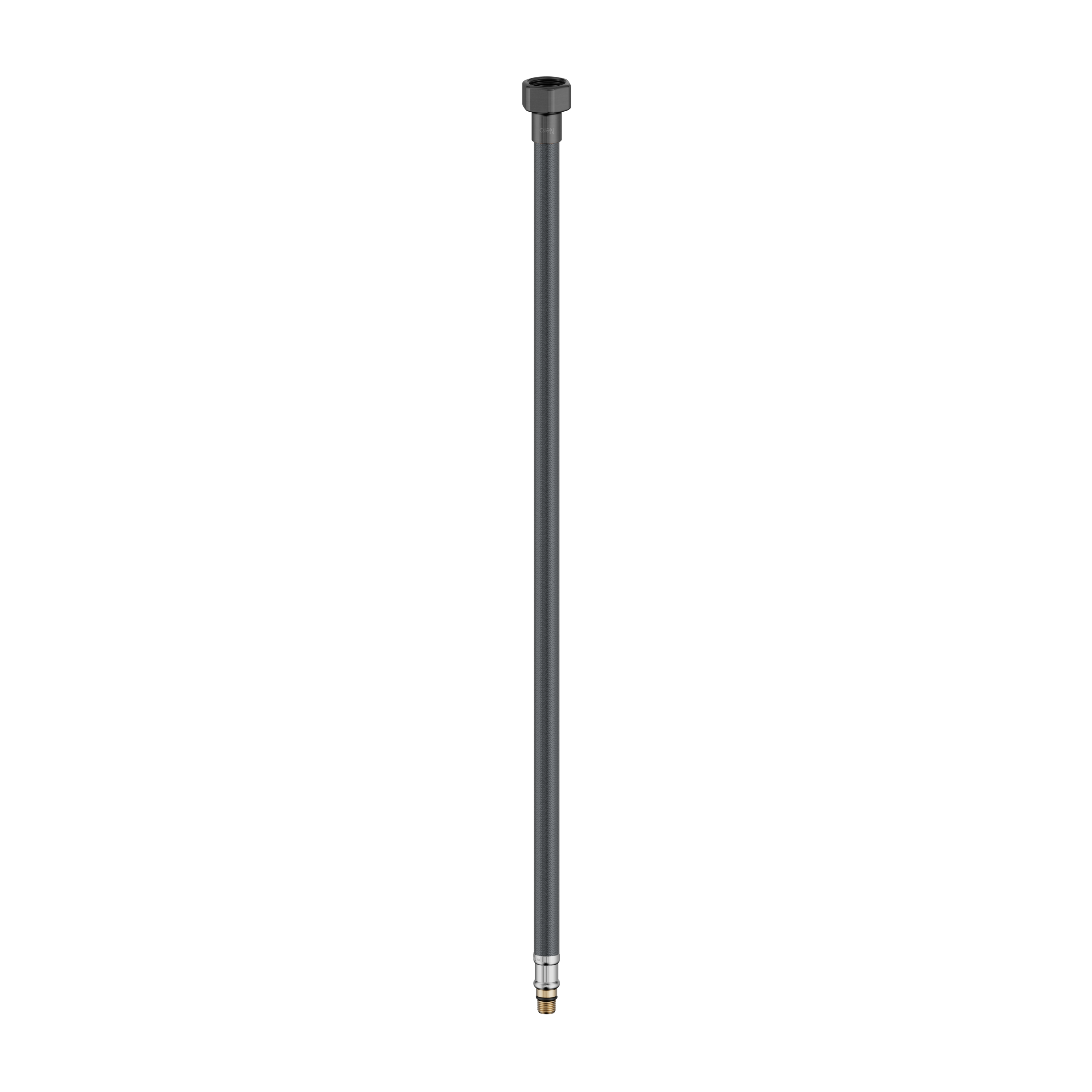 Nero Premium Flexible Mixer Tap Hose Pair, Gun Metal
