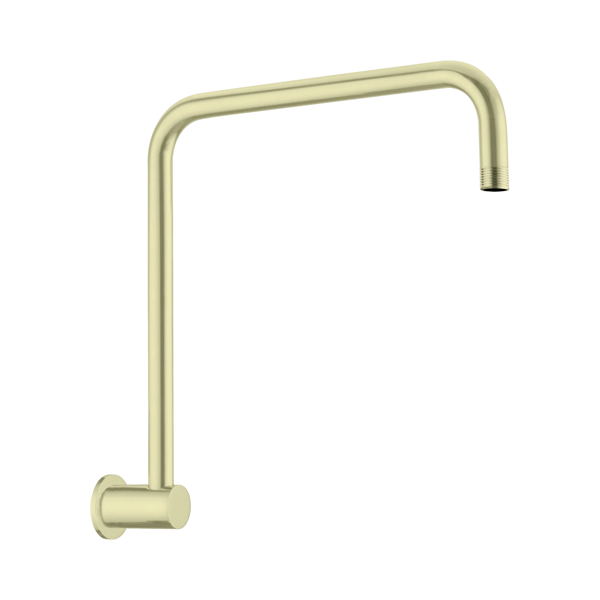 Nero Round Swivel Shower Arm, Brushed Gold