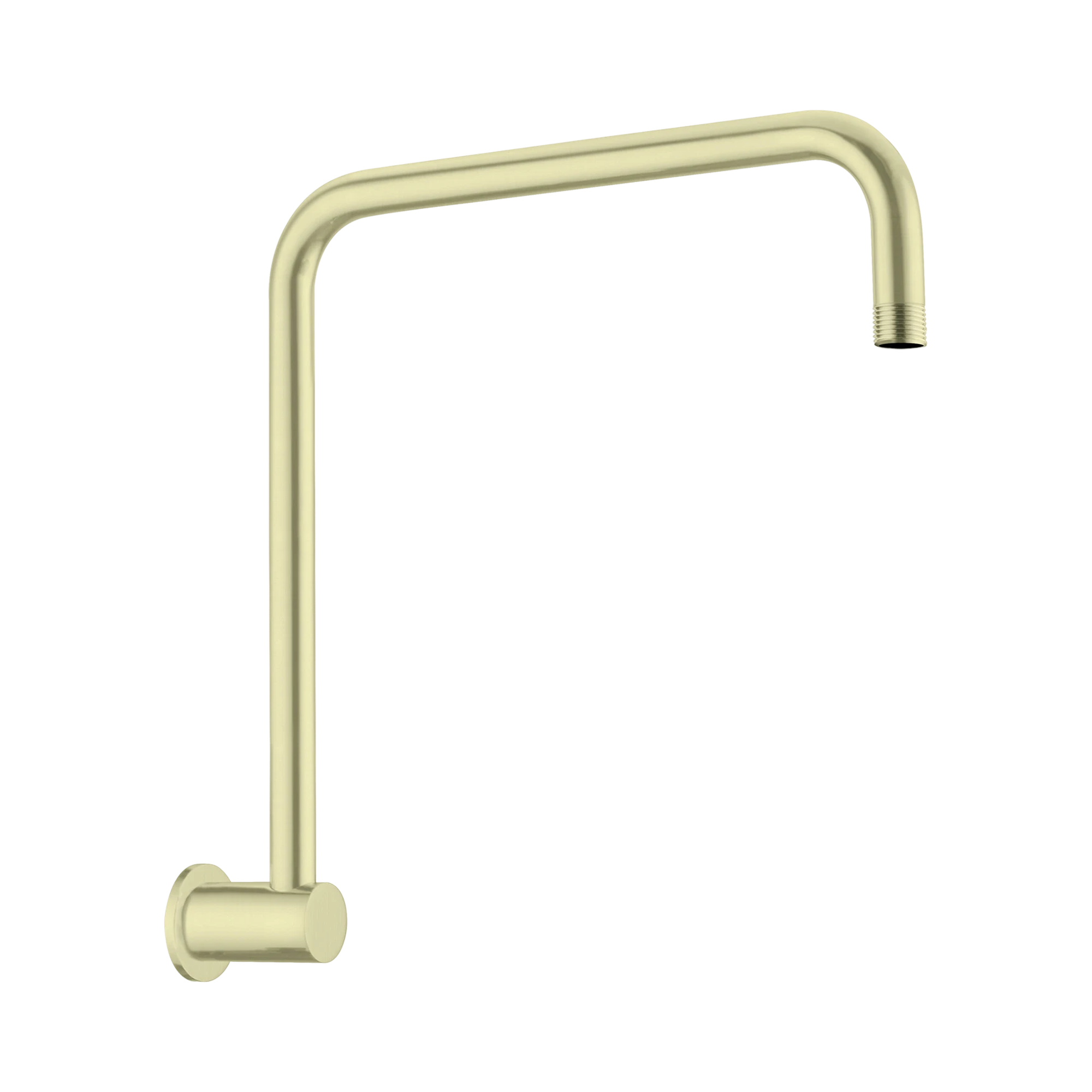Nero Round Swivel Shower Arm, Brushed Gold