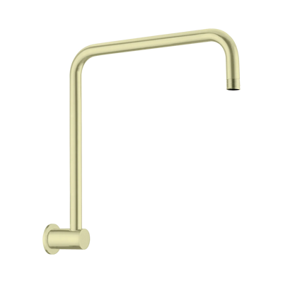 Nero Round Swivel Shower Arm, Brushed Gold
