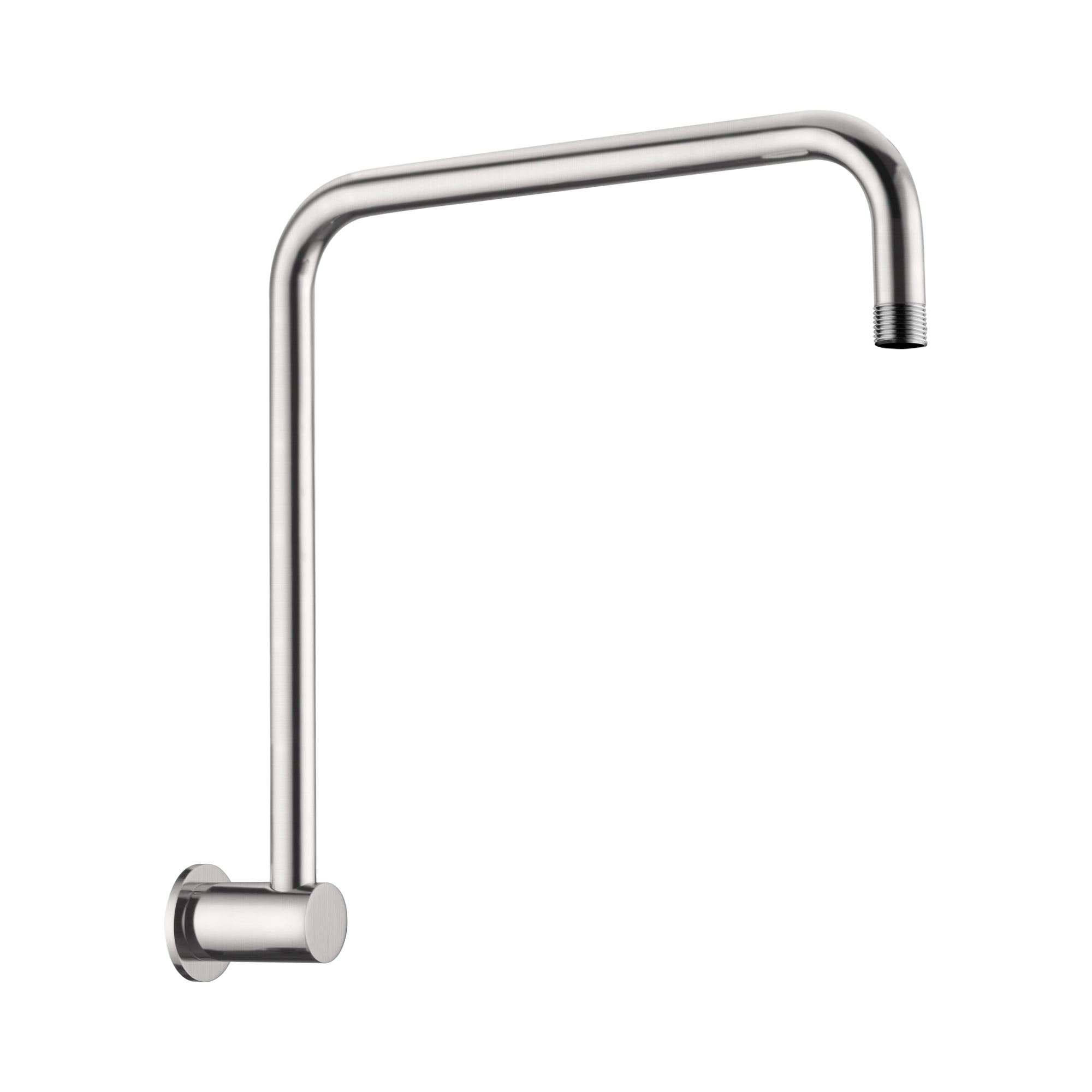 Nero Round Swivel Shower Arm, Brushed Nickel