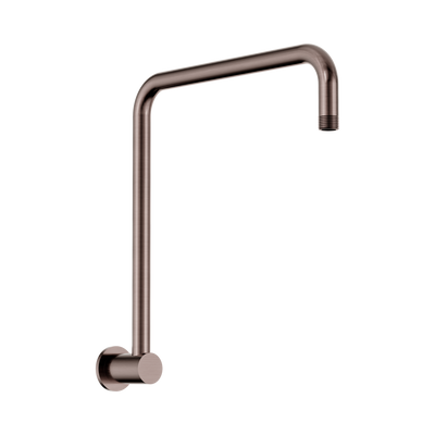 Nero Round Swivel Shower Arm, Brushed Bronze