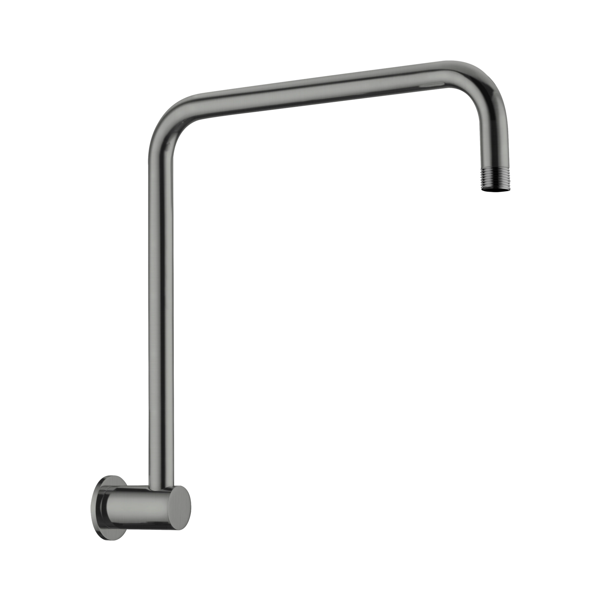 Nero Round Swivel Shower Arm, Gun Metal